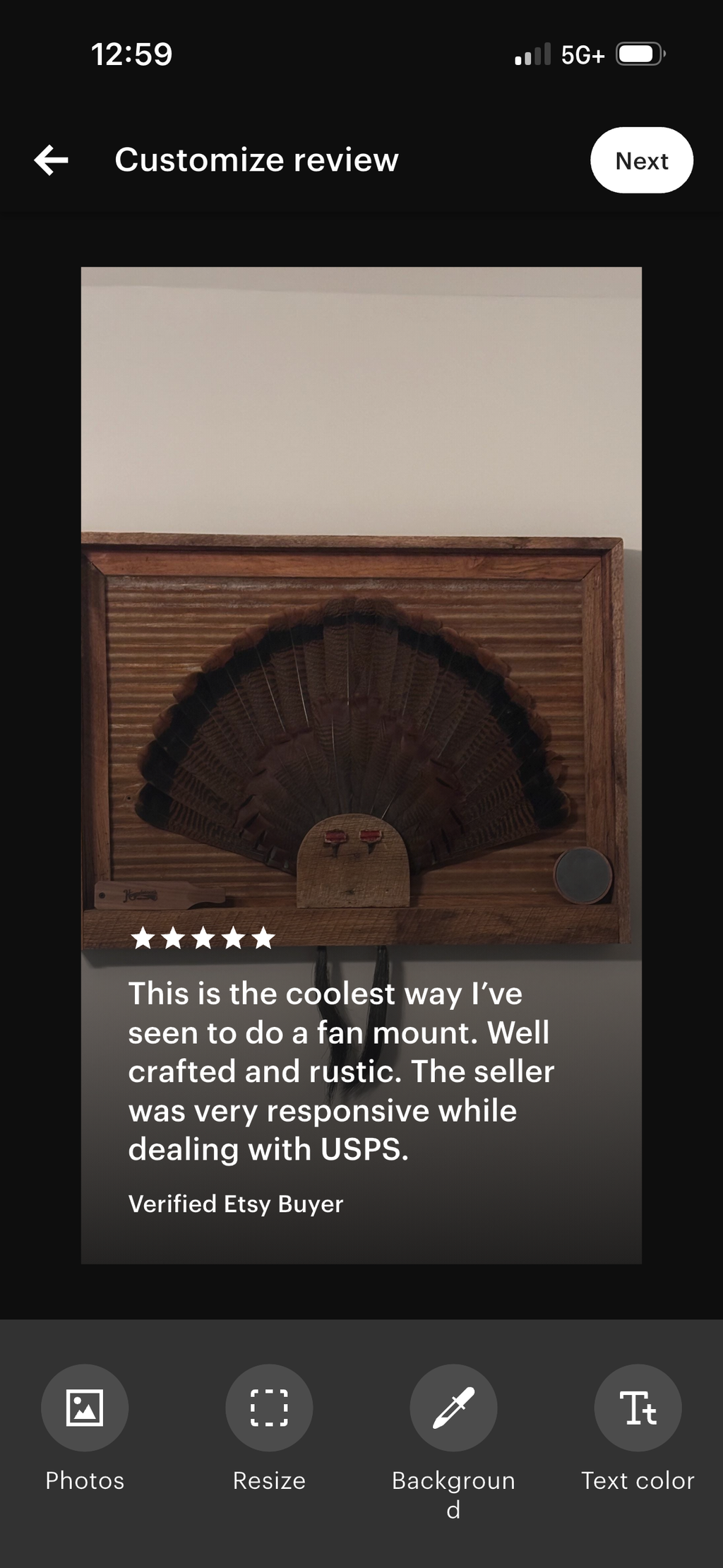 Shadow Box Fan/Beard Display